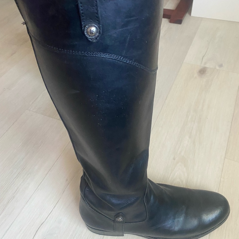 Frye Black Leather Boots